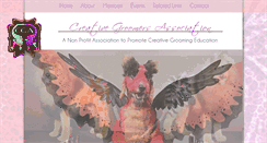 Desktop Screenshot of creativegroomersassociation.org